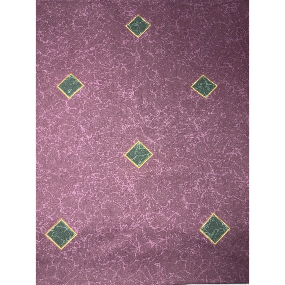 Springmaid Sheet Set Almalfi QUEEN Burgundy Flat‎ Fitted 90s Jewel Tone Rare